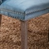 NicBex Farmhouse Velvet Dining Chairs Set of 2, Tufted Upholstery with Nailhead Trim & Solid Wood Legs, Table Side Accent Chairs - 3 of 4