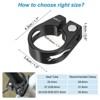 Unique Bargains Aluminum Alloy Quick-Release Mountain Road Bike Seat Post Clamp - 2 of 4