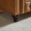 SKRAN Chesterfield Sofa with Rolled Arms 3 Seater with Button Design and for Apartment,Living Room - 4 of 4
