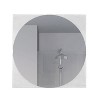 PAGED Stylish Bathroom Mirror, LED Vanity Mirror, Dimmable Anti-Fog Makeup Mirror with Gunmetal Gray Frame for Bathroom - 4 of 4