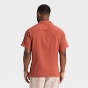 Men's Embroidered Pocket Camp Shirt - Goodfellow & Co™ Cinnamon - 2 of 3