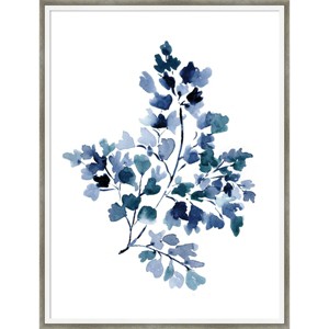 19" x 25" Botanical Maiden Indigo by Sara Berrenson - Amanti Art: Giclee Print, Hardwood Frame, Wire Mount - 1 of 4