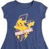 Girls' - Pokémon - Pika! Pika! -Youth Girls Fit And Flare Dress Fit & Flair Cap Sleeve Dress - 2 of 3