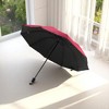 Unique Bargains Umbrella 10-rib Solid Color Sun Protection Impact Cloth Vinyl 42.52"x29.13" 1 Pcs - 2 of 4