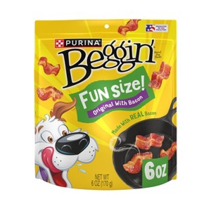 Purina Beggin' Small Breed Original Bacon and Pork Flavor Chewy Dog Treats - 6oz - 1 of 4