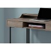 Monarch Specialties Computer Desk Home Office Laptop Storage Drawers 48InchL Work Metal Laminate Brown Black Contemporary Modern - 3 of 4