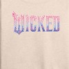 Women's - Wicked - Floral Ombre Logo Lightweight French Terry Wide Neck Long Sleeve Graphic Shirt - 2 of 4