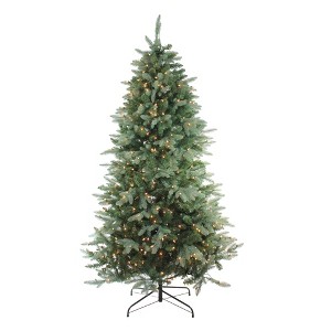 Northlight Real Touch™️ Pre-Lit Full Washington Frasier Fir Artificial Christmas Tree - 6.5' - Clear Lights - 1 of 4