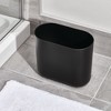 iDesign Set of 2 Small Oval Plastic Bathroom Trash Cans - 4 of 4