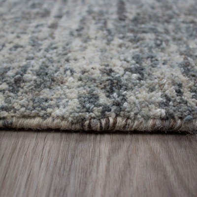 Fog Hues Tufted Wool Rectangular 3'6" x 5'6" Area Rug
