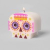 Día de Muertos Calavera Sculpted Candle White - 3 of 3