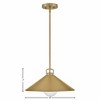 Lark Milo 1 - Light Pendant in  Lacquered Brass - 2 of 4