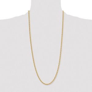Chisel Stainless Steel Polished Yellow IP-plated 4mm 30" Round Curb Chain Necklace - 1 of 4