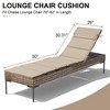 Crestlive Products Outdoor Chaise Lounge Cushion Foldable Outdoor Lounge Chair Cushion for Patio Furniture - 2 of 4