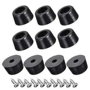 Unique Bargains Non-Slip Furniture Pads with Stainless Steel Washer and Screws - 1 of 4