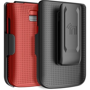 Nakedcellphone Combo for TCL Flip 3 Phone - Hard Case and Belt Clip Holster - 1 of 4