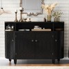 NicBex 48 Inch U-Style Curved Design Storage Cabinet with 4 Doors and Adjustable Shelves for Entryway,Dining Room - 2 of 4