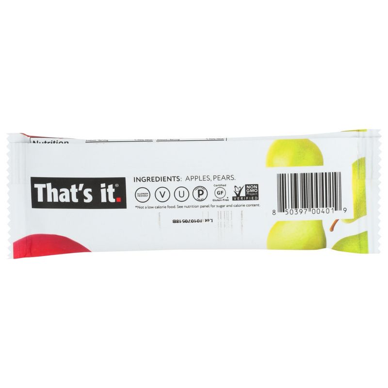 That's It Apple and Pear Fruit Bar - 12 bars, 1.2 oz, 3 of 5