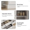 Sideboard Buffet Storage Cabinet, Coffee Bar with Adjustable Shelves, Milk White - 3 of 4