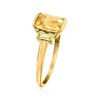 RS Pure by Ross-Simons 1.60 Carat Citrine and .20 ct. t.w. Peridot Ring in 14kt Yellow Gold - 2 of 4