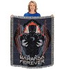 Northwest Black Panther Woven Tapestry Throw Blanket, 48" x 60", Panther Brave - 4 of 4