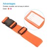 Unique Bargains Travel Luggage Adjustable Buckle Outdoor Bag Suitcase Belts 2in1 Set - 4 of 4