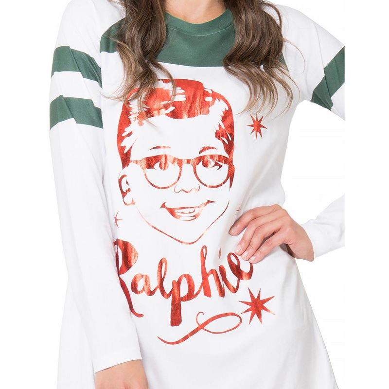Christmas Story Womens Ralphie Nightgown, 3 of 4
