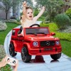 Kids 12V Ride on Car, Hetoy Licensed Mercedes Benz G63 Kids Car w/Remote Control - 3 of 4