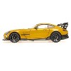 2021 Mercedes-Benz AMG GT Black Series Solarbeam Yellow Metallic with Black Top and Hood 1/18 Diecast Model Car by Minichamps - 4 of 4