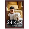 PosterPalooza | Minimalist Brown Picture Frame - UV Acrylic, Foam Board Backing, Hanging Hardware - 2 of 4