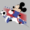 Boy's Disney Mickey Mouse Soccer USA Pull Over Hoodie - 2 of 4