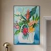 Art Remedy Tropical Flower Bag Vase Paintings Framed - 2 of 4