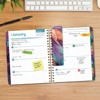 HARDCOVER 2026 Planner, 7"x9": 14 Months (Nov 2025-Dec 2026), Daily/Weekly/Monthly,  Bookmark, Pocket Folder w Sticky Notes (Pastel Peacock) - 3 of 4