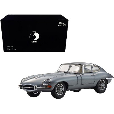 Jaguar E-Type Coupe RHD (Right Hand Drive) Dark Gray Met. "E-Type 60th Anniversary" (1961-2021) 1/18 Diecast Model Car by Kyosho