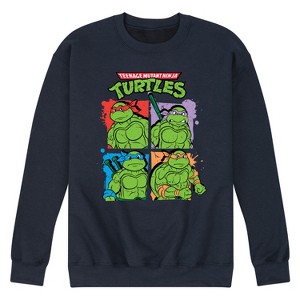 Men's - Teenage Mutant Ninja Turtles - Street Grid Graphic Fleece Sweatshirt - 1 of 4