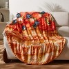 Fuzzy Cozy Couch Throw Blanket for Kids, Food Blanket and Fruit blanket, Back-To-School Dorm Room Ideas, Gift for Kids - Catalonia - 3 of 4