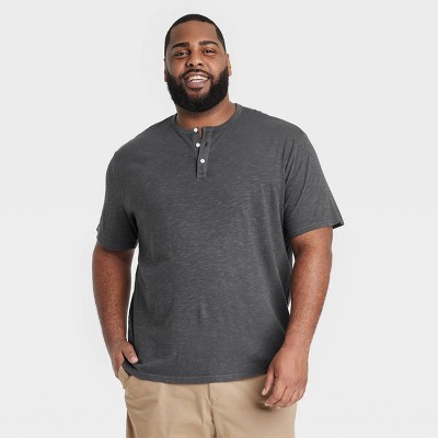 Men's Big & Tall Short Sleeve Henley T-shirt - Goodfellow & Co