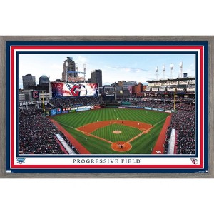 Trends International MLB Cleveland Guardians - Progressive Field 22 Framed Wall Poster Prints - 1 of 4