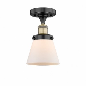 Cone - 1 Light Semi-Flush Mount In Industrial Style-8.25 Inches Tall and 6.5 Inches Wide - 1 of 1
