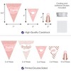 Big Dot of Happiness 30 Piece Rose Gold Graduation Party Pennant Triangle Banner - 3 of 4