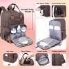 Dikaslon Diaper Bag Backpack with Portable Changing Pad, Pacifier Case and Stroller Straps - 3 of 4