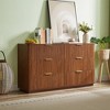 Dexmalle 55"Wide Vintage Style 6-Drawer Dresser - 3 of 4