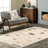 Nuloom Reine Geometric Symbols Tasseled Indoor Area Rug, 5' x 8', Ivory - 2 of 4