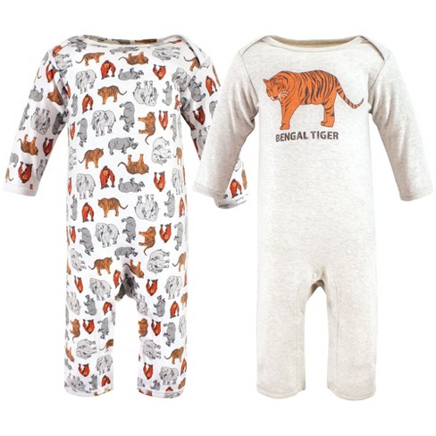 Touched by Nature Organic Cotton Coveralls, Endangered Tiger - image 1 of 4