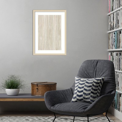 Alma Vertical Stripes Abstract Wood Framed Wall Art