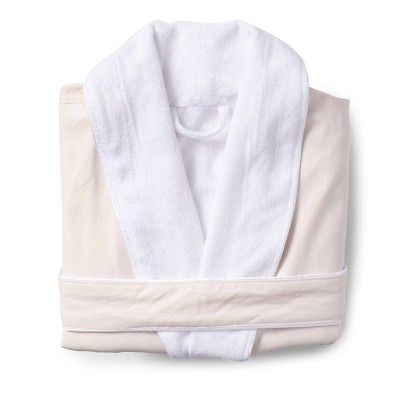 L/XL Platinum Bath Robe Cream - Cassadecor