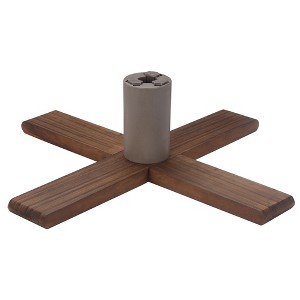 Northlight Dark Wood Adjustable Artificial Christmas Tree Stand - For Trees up to 7.75ft Tall - 1 of 3
