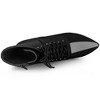 Allegra K Women's Zip-Up Pointed Toe Lace Up Stiletto Heel Ankle Boots - 4 of 4