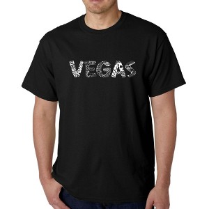 LA Pop Art Men's Word Art T-shirt - VEGAS - 1 of 4