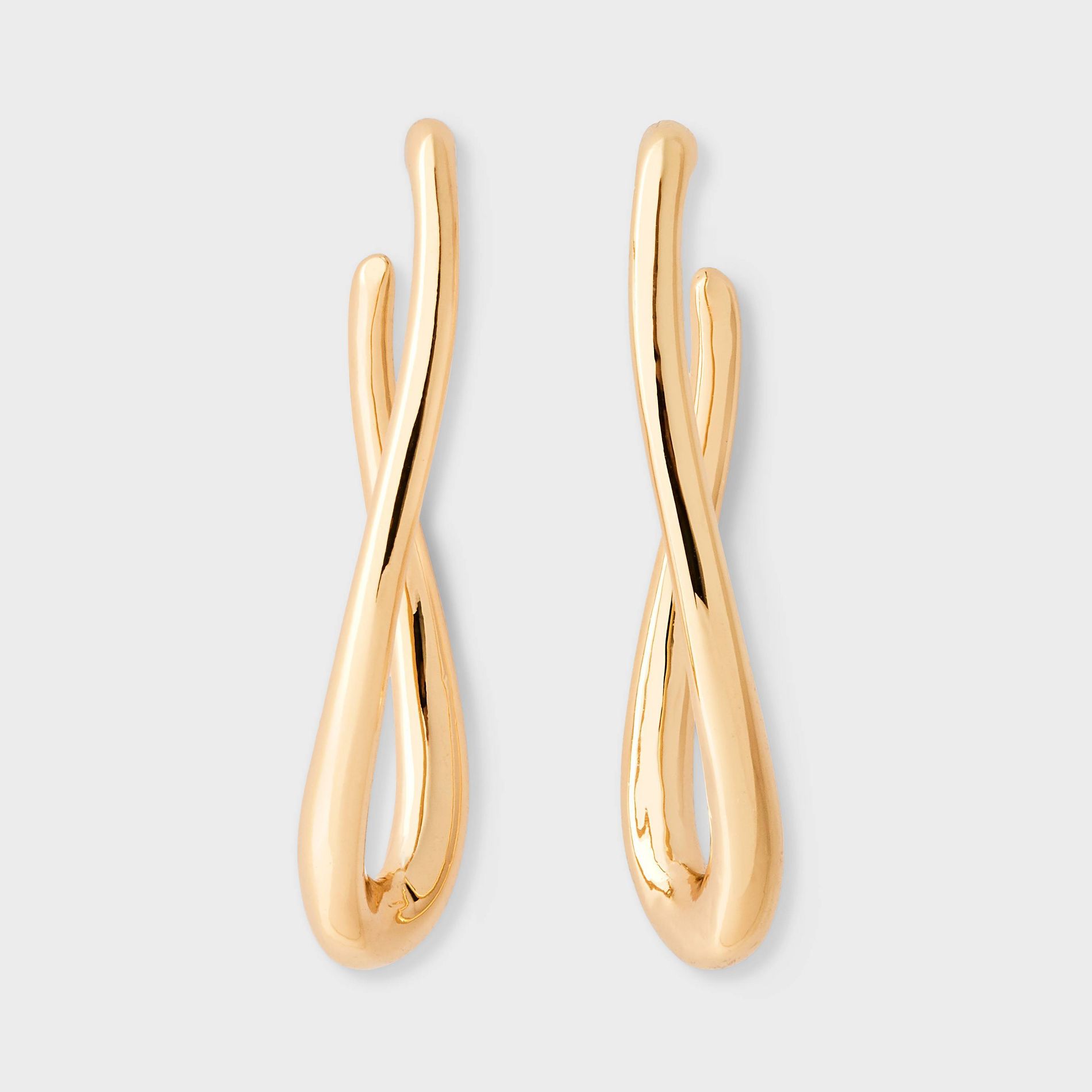 Linear Loop Earrings - A New Day™ Gold